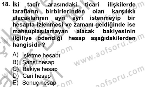 Damga Vergisi Ve Harçlar Bilgisi Dersi 2012 - 2013 Yılı (Vize) Ara Sınav Soruları 18. Soru