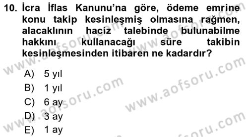 Damga Vergisi Ve Harçlar Bilgisi Dersi 2017 - 2018 Yılı 3 Ders Sınav Soruları 10. Soru