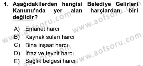 Damga Vergisi Ve Harçlar Bilgisi Dersi 2018 - 2019 Yılı 3 Ders Sınav Soruları 1. Soru