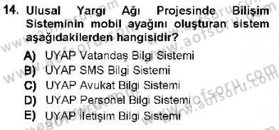Ulusal Yargı Ağı Projesi 1 Dersi 2012 - 2013 Yılı (Vize) Ara Sınav Soruları 14. Soru