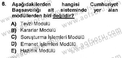 Ulusal Yargı Ağı Projesi 1 Dersi 2012 - 2013 Yılı (Final) Dönem Sonu Sınav Soruları 6. Soru