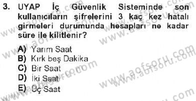 Ulusal Yargı Ağı Projesi 1 Dersi 2012 - 2013 Yılı Tek Ders Sınav Soruları 3. Soru