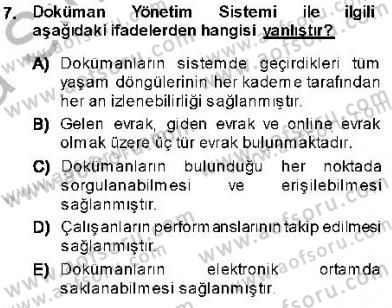Ulusal Yargı Ağı Projesi 1 Dersi 2013 - 2014 Yılı (Vize) Ara Sınav Soruları 7. Soru