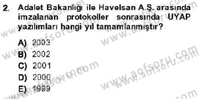 Ulusal Yargı Ağı Projesi 1 Dersi 2013 - 2014 Yılı (Final) Dönem Sonu Sınav Soruları 2. Soru