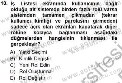 Ulusal Yargı Ağı Projesi 1 Dersi 2013 - 2014 Yılı Tek Ders Sınav Soruları 10. Soru