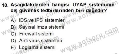 Ulusal Yargı Ağı Projesi 1 Dersi 2014 - 2015 Yılı (Vize) Ara Sınav Soruları 10. Soru