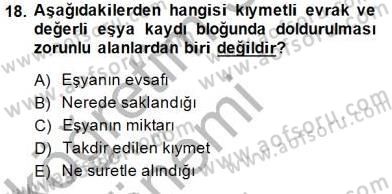 Ulusal Yargı Ağı Projesi 1 Dersi 2014 - 2015 Yılı (Vize) Ara Sınav Soruları 18. Soru