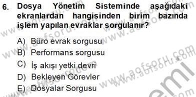 Ulusal Yargı Ağı Projesi 1 Dersi 2014 - 2015 Yılı (Vize) Ara Sınav Soruları 6. Soru