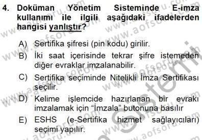 Ulusal Yargı Ağı Projesi 1 Dersi 2015 - 2016 Yılı (Vize) Ara Sınav Soruları 4. Soru