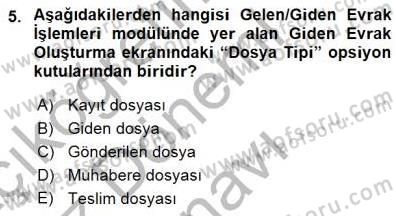 Ulusal Yargı Ağı Projesi 1 Dersi 2015 - 2016 Yılı (Final) Dönem Sonu Sınav Soruları 5. Soru