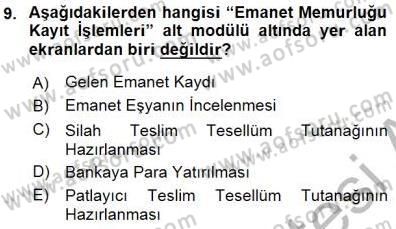 Ulusal Yargı Ağı Projesi 1 Dersi 2015 - 2016 Yılı (Final) Dönem Sonu Sınav Soruları 9. Soru