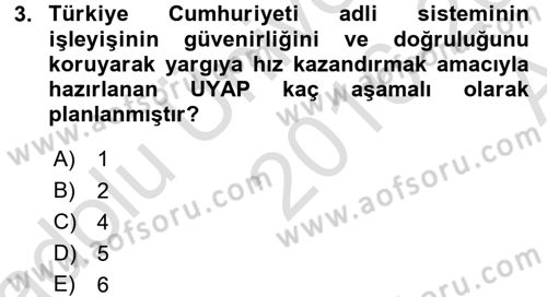 Ulusal Yargı Ağı Projesi 1 Dersi 2016 - 2017 Yılı (Vize) Ara Sınav Soruları 3. Soru