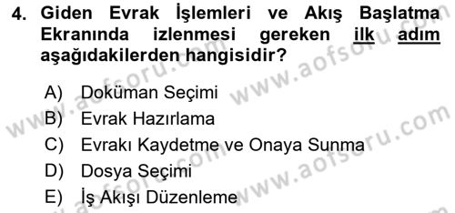 Ulusal Yargı Ağı Projesi 1 Dersi 2018 - 2019 Yılı Yaz Okulu Sınav Soruları 4. Soru