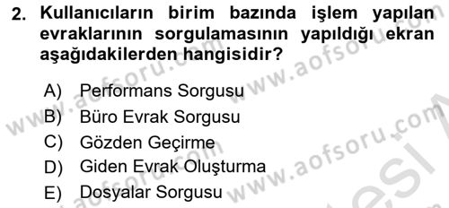 Ulusal Yargı Ağı Projesi 1 Dersi 2019 - 2020 Yılı (Final) Dönem Sonu Sınav Soruları 2. Soru