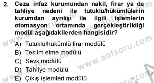 Ulusal Yargı Ağı Projesi 2 Dersi 2013 - 2014 Yılı (Vize) Ara Sınav Soruları 2. Soru