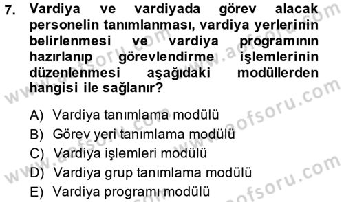Ulusal Yargı Ağı Projesi 2 Dersi 2013 - 2014 Yılı (Vize) Ara Sınav Soruları 7. Soru