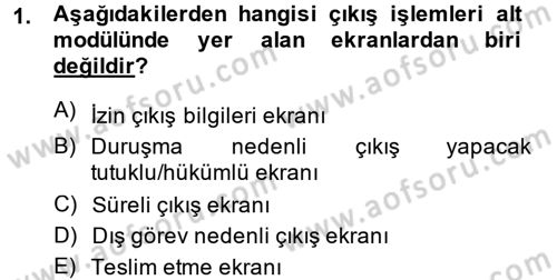 Ulusal Yargı Ağı Projesi 2 Dersi 2014 - 2015 Yılı (Final) Dönem Sonu Sınav Soruları 1. Soru