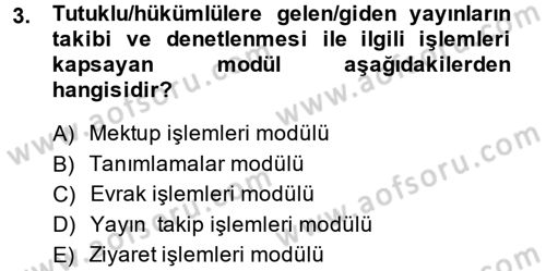 Ulusal Yargı Ağı Projesi 2 Dersi 2014 - 2015 Yılı (Final) Dönem Sonu Sınav Soruları 3. Soru