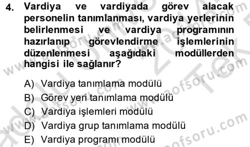 Ulusal Yargı Ağı Projesi 2 Dersi 2014 - 2015 Yılı Tek Ders Sınav Soruları 4. Soru