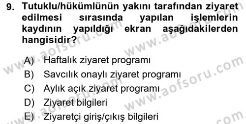 Ulusal Yargı Ağı Projesi 2 Dersi 2015 - 2016 Yılı (Vize) Ara Sınav Soruları 9. Soru