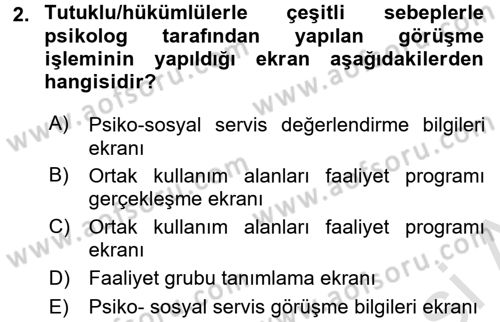 Ulusal Yargı Ağı Projesi 2 Dersi 2015 - 2016 Yılı (Final) Dönem Sonu Sınav Soruları 2. Soru