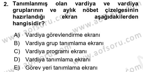 Ulusal Yargı Ağı Projesi 2 Dersi 2015 - 2016 Yılı Tek Ders Sınav Soruları 2. Soru