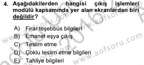 Ulusal Yargı Ağı Projesi 2 Dersi 2016 - 2017 Yılı (Vize) Ara Sınav Soruları 4. Soru