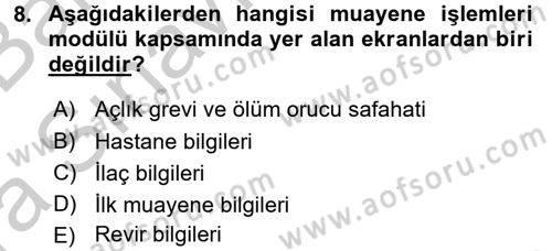 Ulusal Yargı Ağı Projesi 2 Dersi 2016 - 2017 Yılı (Vize) Ara Sınav Soruları 8. Soru