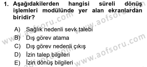 Ulusal Yargı Ağı Projesi 2 Dersi 2016 - 2017 Yılı (Final) Dönem Sonu Sınav Soruları 1. Soru