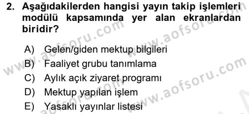 Ulusal Yargı Ağı Projesi 2 Dersi 2017 - 2018 Yılı (Final) Dönem Sonu Sınav Soruları 2. Soru