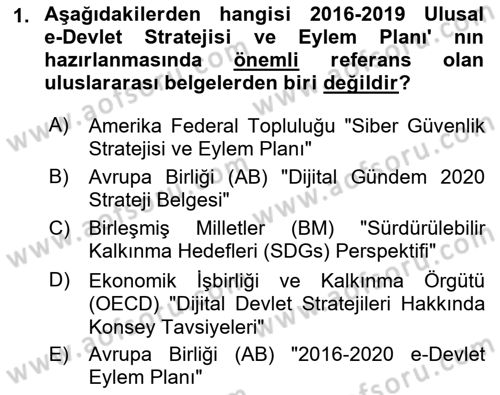 Mesleki Bilgisayar Ve Uyap Dersi 2021 - 2022 Yılı (Vize) Ara Sınav Soruları 1. Soru
