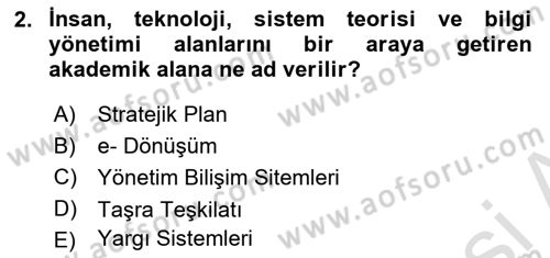 Mesleki Bilgisayar Ve Uyap Dersi 2021 - 2022 Yılı Yaz Okulu Sınav Soruları 2. Soru