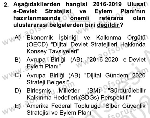 Mesleki Bilgisayar Ve Uyap Dersi 2023 - 2024 Yılı (Vize) Ara Sınav Soruları 2. Soru