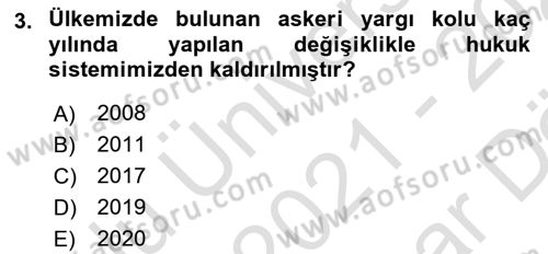 Temel Kalem Mevzuatı Bilgisi Dersi 2021 - 2022 Yılı (Vize) Ara Sınav Soruları 3. Soru