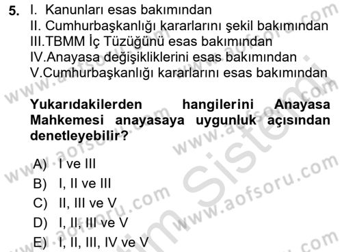 Temel Kalem Mevzuatı Bilgisi Dersi 2021 - 2022 Yılı (Vize) Ara Sınav Soruları 5. Soru