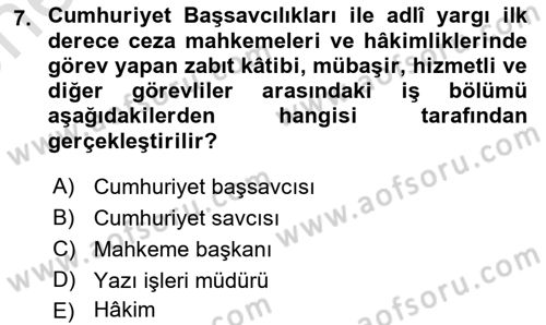 Temel Kalem Mevzuatı Bilgisi Dersi 2021 - 2022 Yılı (Vize) Ara Sınav Soruları 7. Soru
