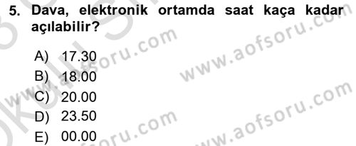 Temel Kalem Mevzuatı Bilgisi Dersi 2022 - 2023 Yılı Yaz Okulu Sınav Soruları 5. Soru