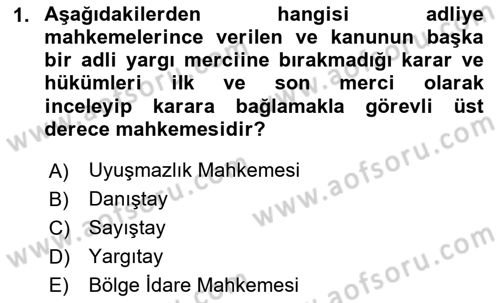 Temel Kalem Mevzuatı Bilgisi Dersi 2023 - 2024 Yılı (Vize) Ara Sınav Soruları 1. Soru