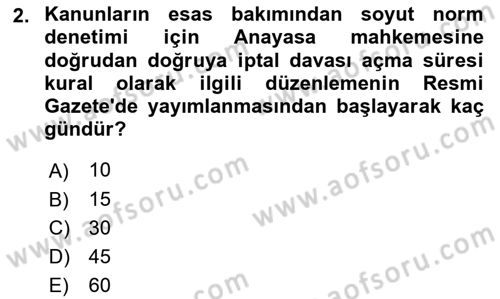 Temel Kalem Mevzuatı Bilgisi Dersi 2023 - 2024 Yılı (Final) Dönem Sonu Sınav Soruları 2. Soru