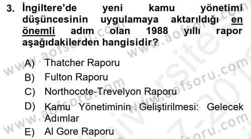 Afet Sosyolojisi Dersi 2017 - 2018 Yılı (Vize) Ara Sınav Soruları 3. Soru
