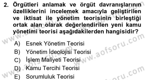 Afet Sosyolojisi Dersi 2017 - 2018 Yılı (Final) Dönem Sonu Sınav Soruları 2. Soru