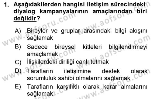 Acil Durum ve Afet Farkındalık Eğitimi Dersi 2018 - 2019 Yılı 3 Ders Sınav Soruları 1. Soru