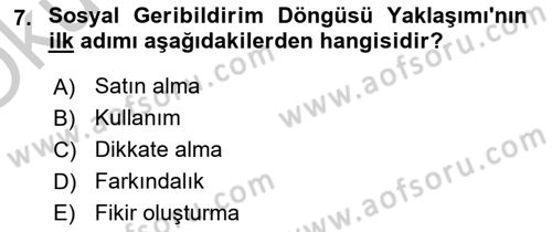 Acil Durum ve Afet Farkındalık Eğitimi Dersi 2018 - 2019 Yılı Yaz Okulu Sınav Soruları 7. Soru