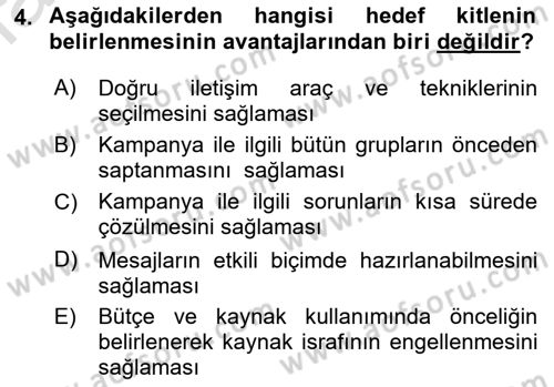 Acil Durum ve Afet Farkındalık Eğitimi Dersi Ara Sınavı Deneme Sınav Soruları 4. Soru