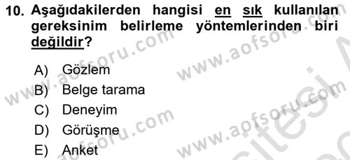 Acil Durum ve Afet Farkındalık Eğitimi Dersi 2019 - 2020 Yılı (Final) Dönem Sonu Sınavı 10. Soru