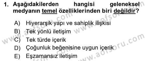 Acil Durum ve Afet Farkındalık Eğitimi Dersi 2020 - 2021 Yılı Yaz Okulu Sınav Soruları 1. Soru