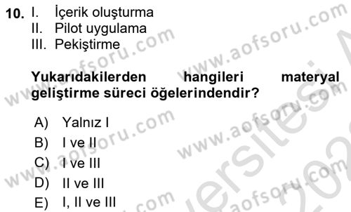 Acil Durum ve Afet Farkındalık Eğitimi Dersi 2021 - 2022 Yılı (Final) Dönem Sonu Sınav Soruları 10. Soru