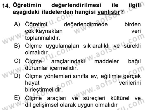 Acil Durum ve Afet Farkındalık Eğitimi Dersi 2021 - 2022 Yılı (Final) Dönem Sonu Sınav Soruları 14. Soru