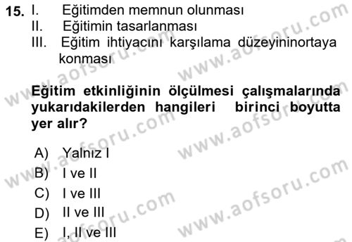Acil Durum ve Afet Farkındalık Eğitimi Dersi 2021 - 2022 Yılı (Final) Dönem Sonu Sınav Soruları 15. Soru