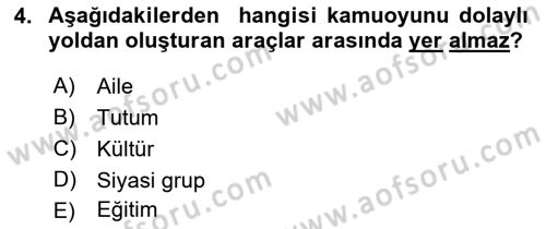Acil Durum ve Afet Farkındalık Eğitimi Dersi 2021 - 2022 Yılı (Final) Dönem Sonu Sınav Soruları 4. Soru